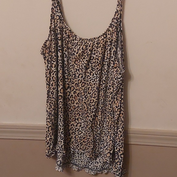 Joyspun Cheetah Print Pajama Set Top And Shorts Sz XL 16-18 - Picture 6 of 17